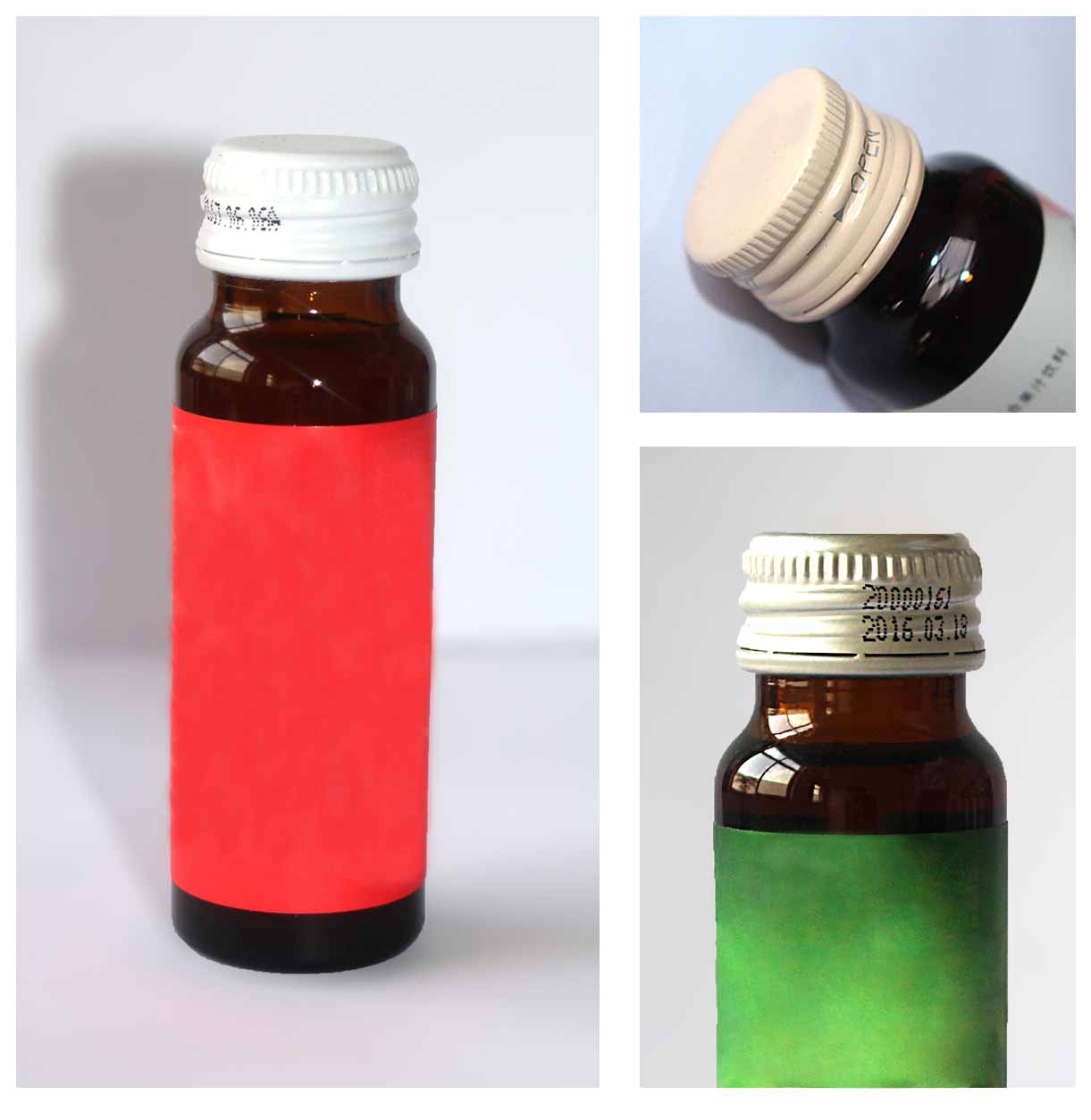 Aluminum anti-counterfeiting bottle cap